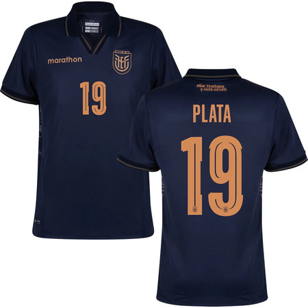 Kid's PLATA #19 Ecuador Away Replica Jersey World Cup 2026