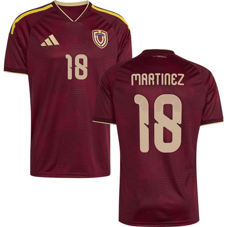 Kid's MARTINEZ #18 Venezuela Home Replica Jersey World Cup 2026