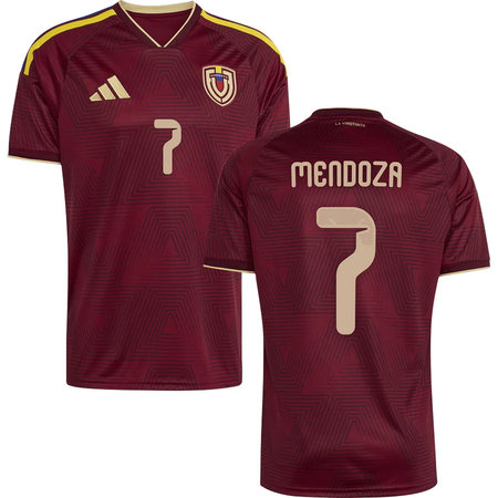 Kid's MENDOZA #7 Venezuela Home Replica Jersey World Cup 2026